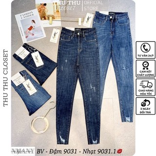 👖Quần bò ôm rách chất siêu co giãn. Size S M L