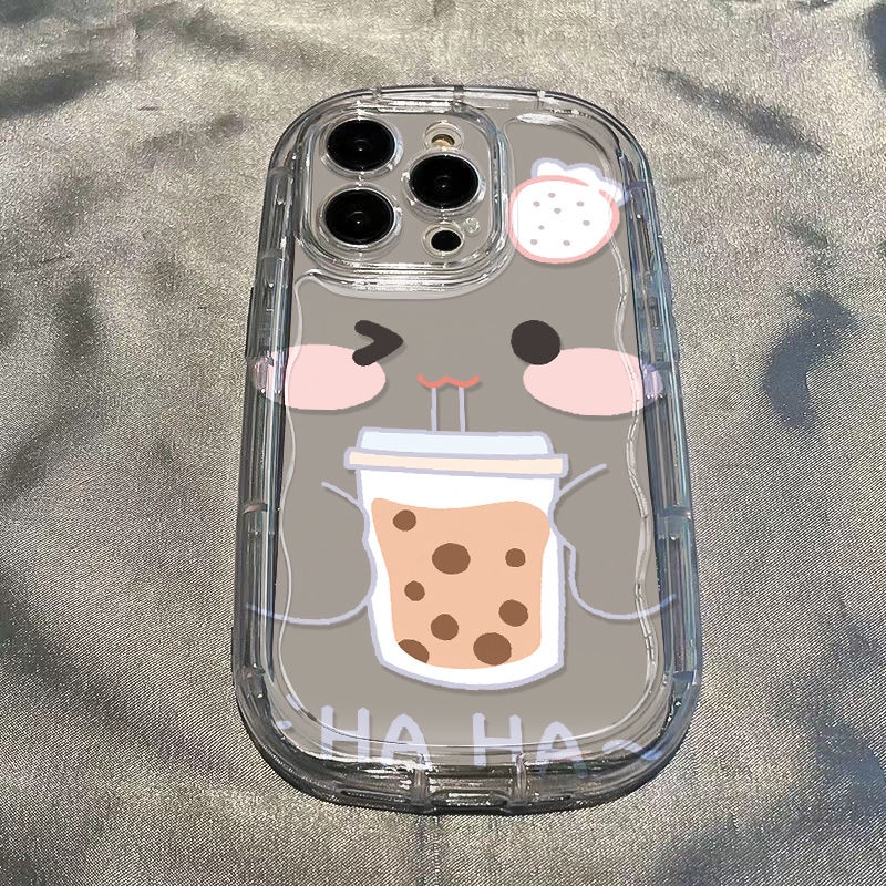 ✅Ốp Điện Thoại Mềm Trong Suốt Chống Sốc In Hình Trà Sữa Cho Iphone Xs / xr8p IO4Z promax127 11 1413