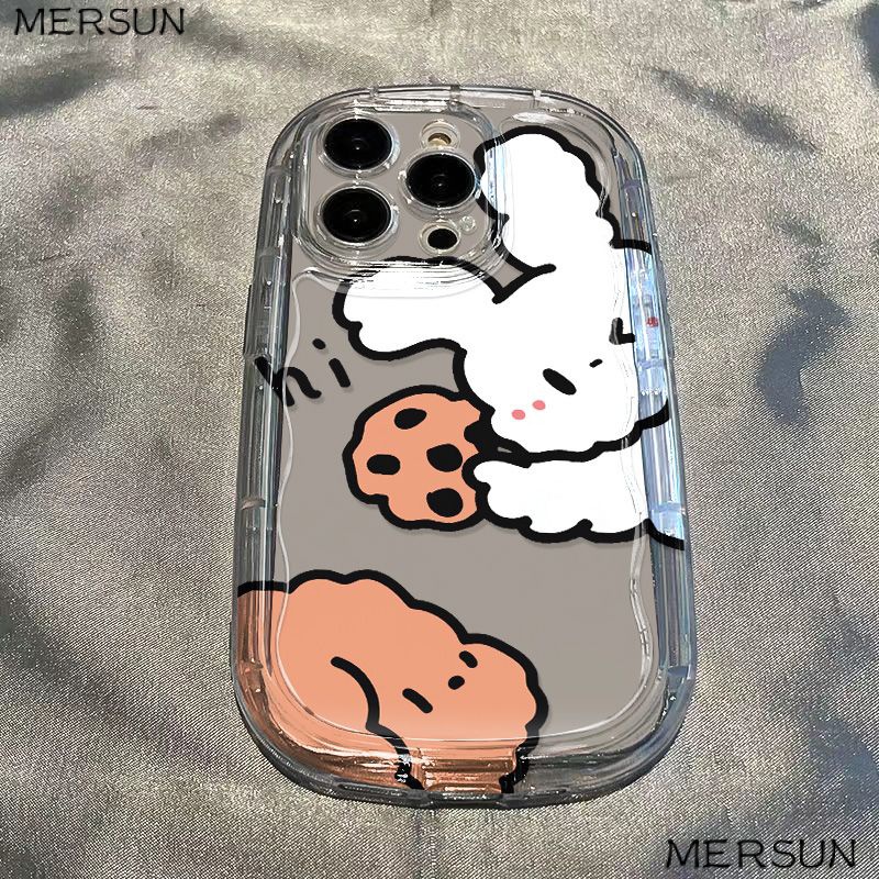 ✅Ốp Điện Thoại Mềm Trong Suốt Chống Sốc In Hình Thỏ / Cún Cho Iphone 8piphone14 / 713 12xs 11promax / xr 3GJF