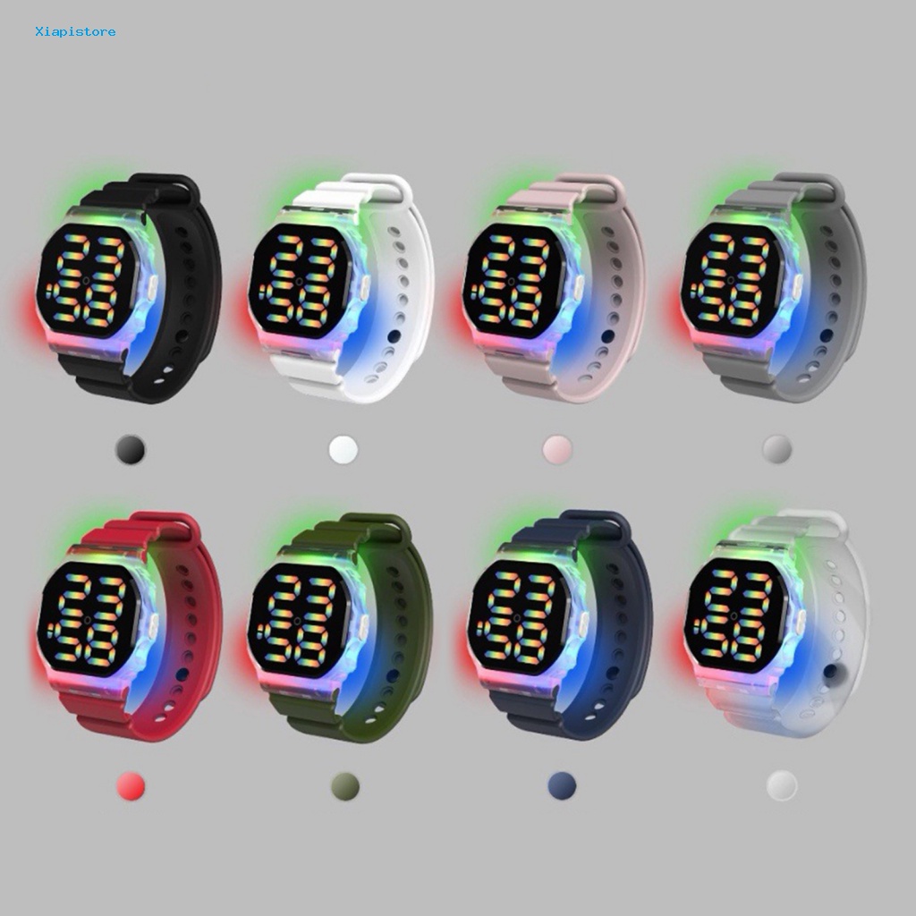 Đồng Hồ Điện Tử Màn Hình LED Thay Đổi Màu Sắc Chống Nước Dài 30M