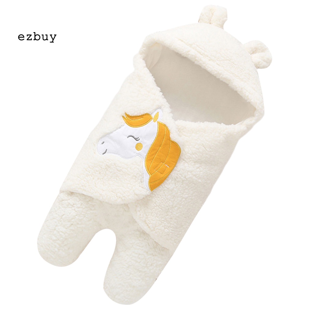 Túi Ngủ Mùa Đông Quấn Em Bé In Họa Tiết Hoạt Hình Dễ Sử Dụng