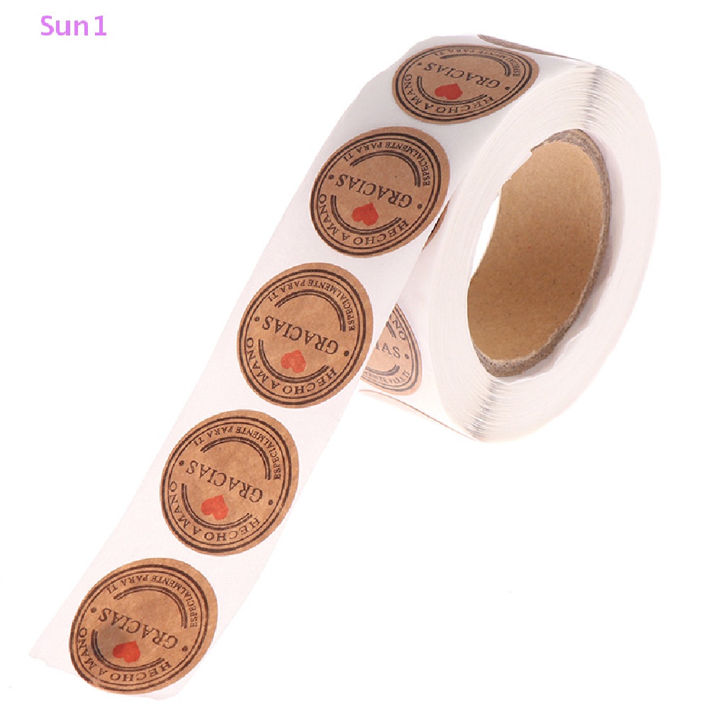 Sun1 &gt; 500 Miếng Dán Nhãn Hiệu Thank You Trang Trí Sổ Tay Thủ Công