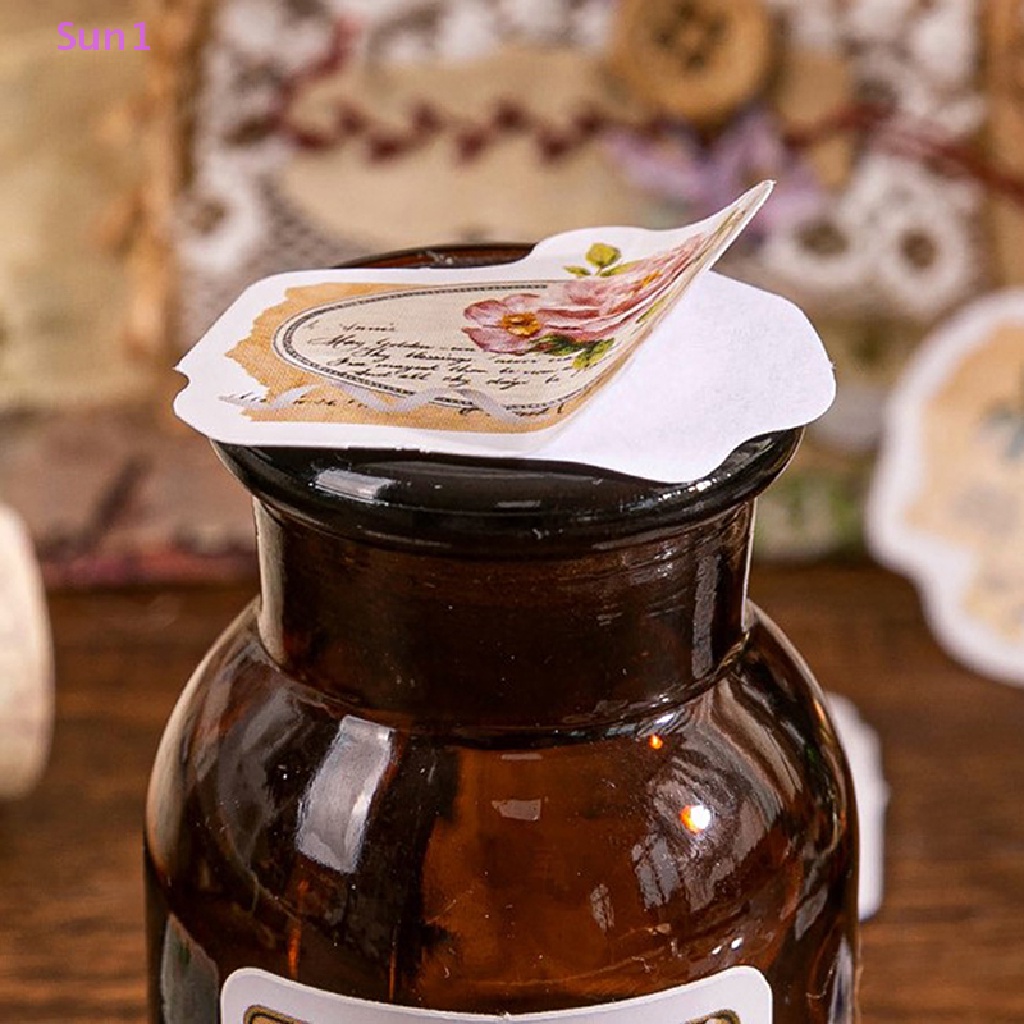 Bộ 46 Miếng Dán Hoa Hồng Bằng Giấy Phong Cách Retro Trang Trí Sổ Tay / Nhật Ký Diy Sun1 &gt;