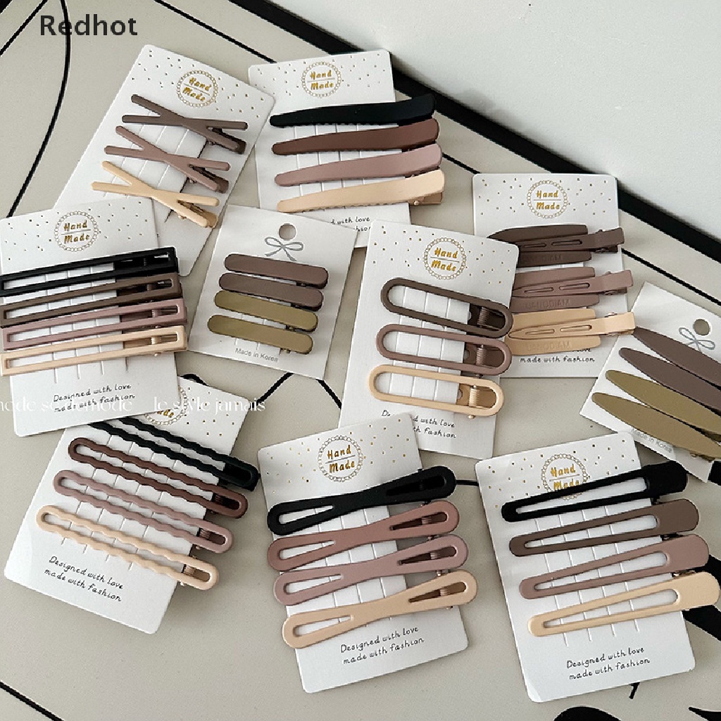 &lt; Redhot &gt; Bộ 3 / 4 Kẹp Tóc Bằng Hợp Kim Phong Cách Vintage Đáng Yêu Dành Cho Nữ