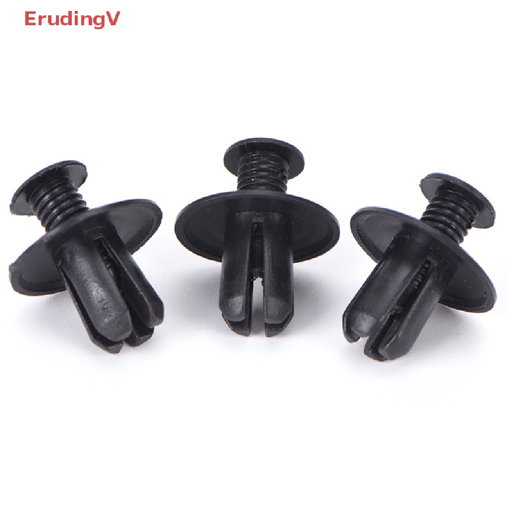 FENDER Set 50 Đinh Tán Nhựa Màu Đen 8mm Chuyên Dụng Cho Cản Trước Xe Hơi
