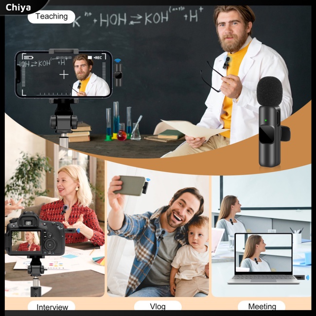 Micro Không Dây Tự Động Giảm Tiếng Ồn Giao Diện Type-c K9