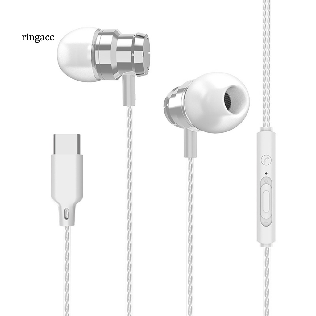 Tai Nghe Nhét Tai Có Dây Giảm Tiếng Ồn Kèm Mic Loại C Cho Điện Thoại Di Động