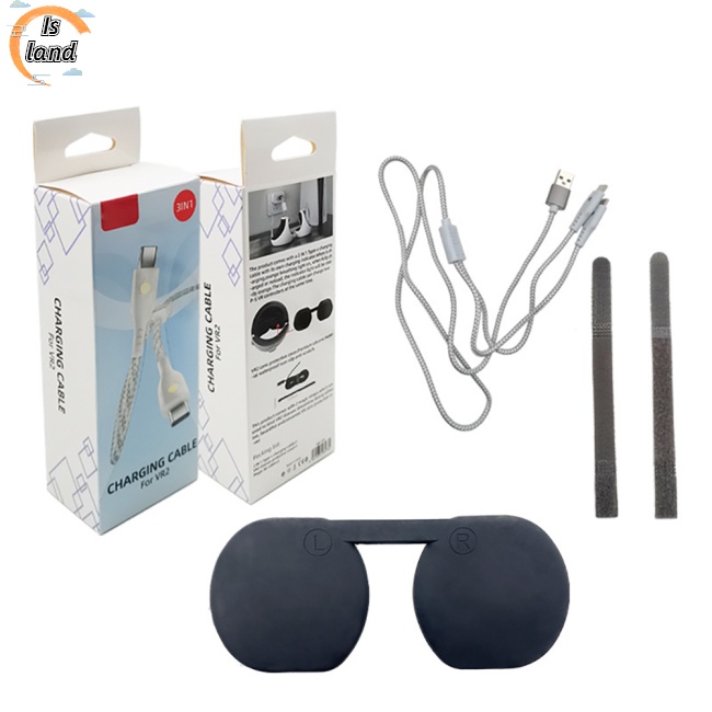 Dây Cáp Sạc Loại C 2 Trong 1 Kèm Vỏ Bảo Vệ Cho Tay Cầm Chơi Game PS VR2