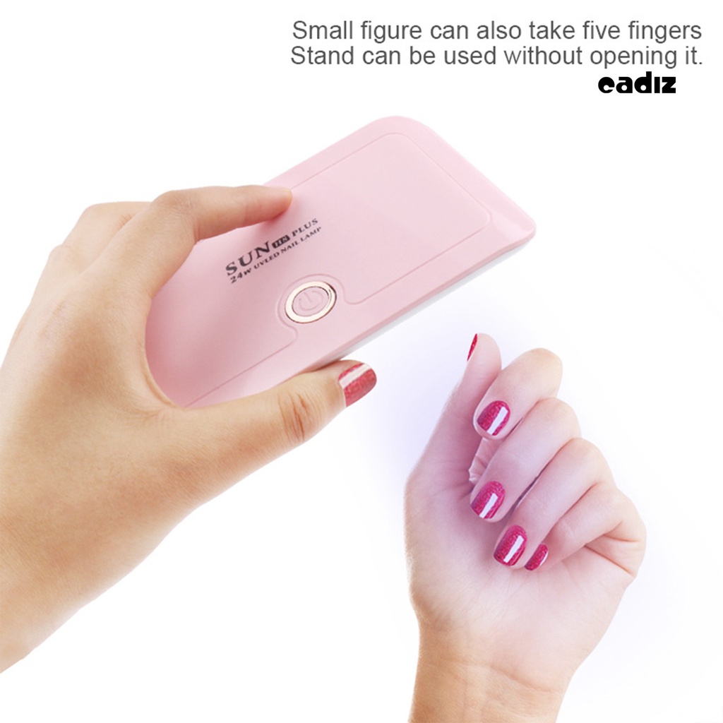 1 Bộ Đèn Sấy Khô Móng Tay Mini Sạc USB Hai Nguồn Nhanh Khô Gấp Gọn Tiện Dụng Cho Nữ