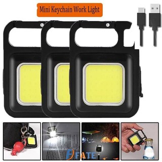 Đèn pin led 30 cob đèn móc khóa mini đèn làm việc sạc usb cho cắm trại ngoài trời đèn nhỏ fate1
