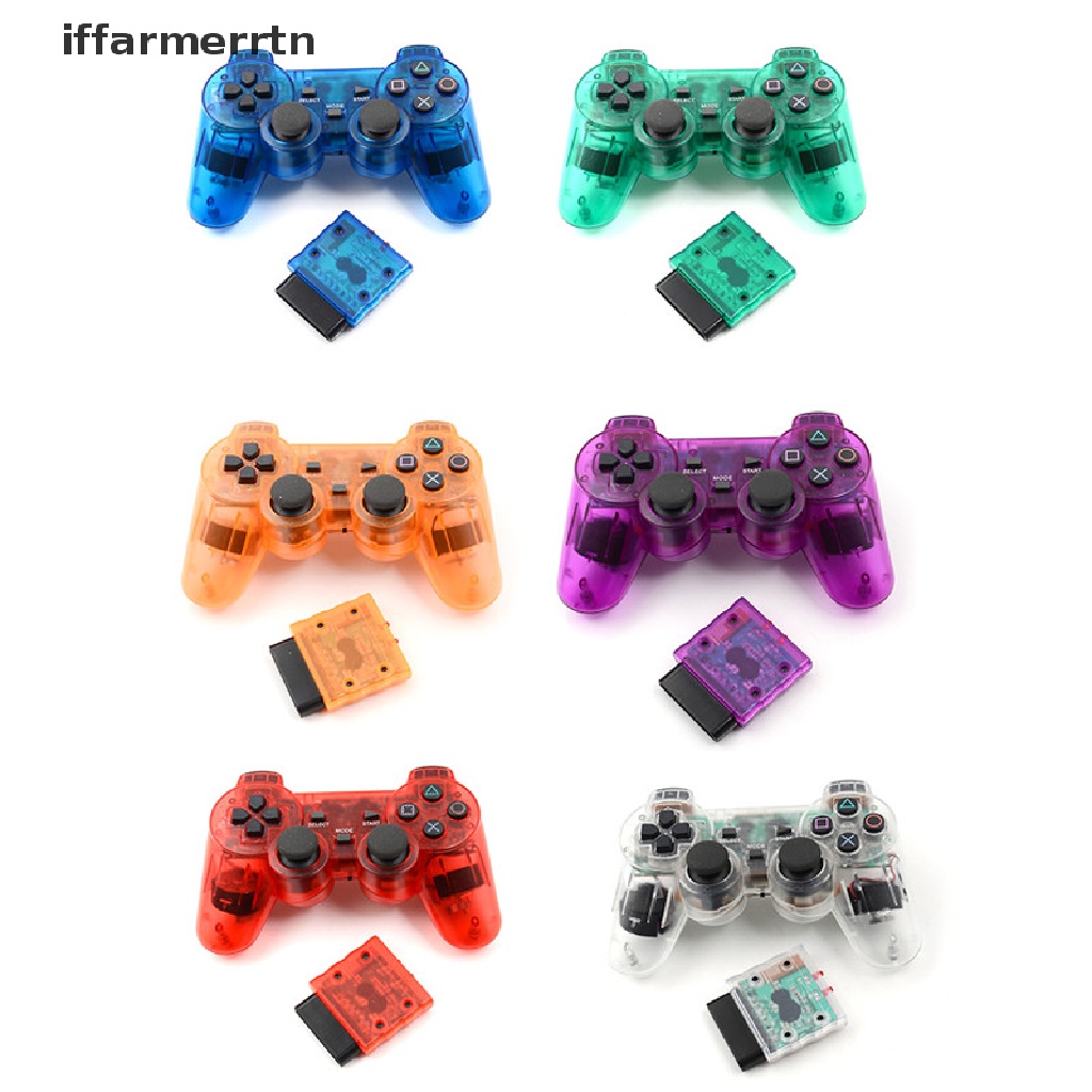 1 Bộ Tay Cầm Chơi Game Không Dây 2.4GHz Nhiều Màu Cho PS2 hye