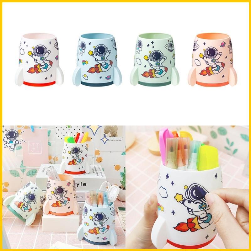 Hộp Đựng Bút Bằng Nhựa Hình Phi Hành Gia Đứng Để Bàn Sắp Xếp Gọn Gàng Cho Văn Phòng / Trẻ Em