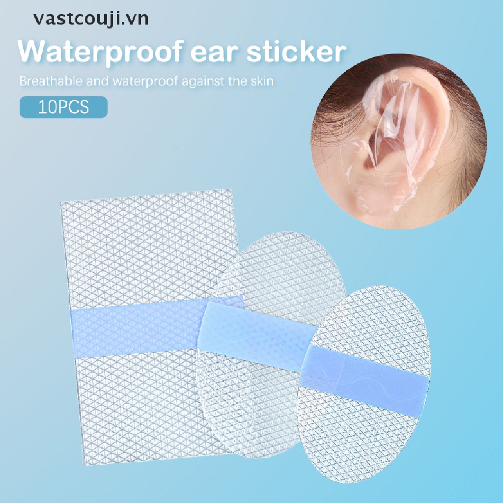 Set 10 Miếng Dán Silicon Bảo Vệ Tai Chống Thấm Nước Khi Đi Bơi Cho Bé
