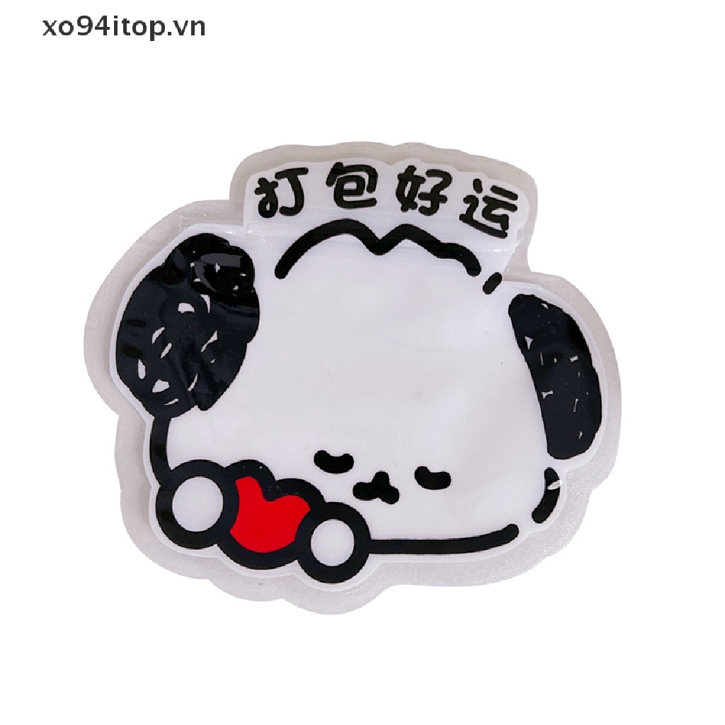 Xoitop Set 5 Túi Zip Nhỏ Bằng Nhựa Poly Trong Suốt In Hình Chú Chó Hoạt Hình Đựng Bánh Kẹo Trang Sức Có Thể Đóng Lại