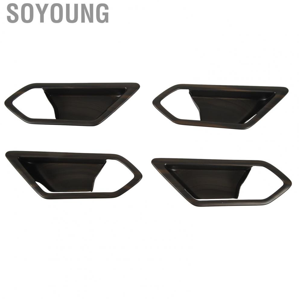 Soyoung Inner Door Bowl Decor  4Pcs Interior Handle Cover Accurate Fit Scratch Resistant for ID.4 ID.4X 2021‑2023