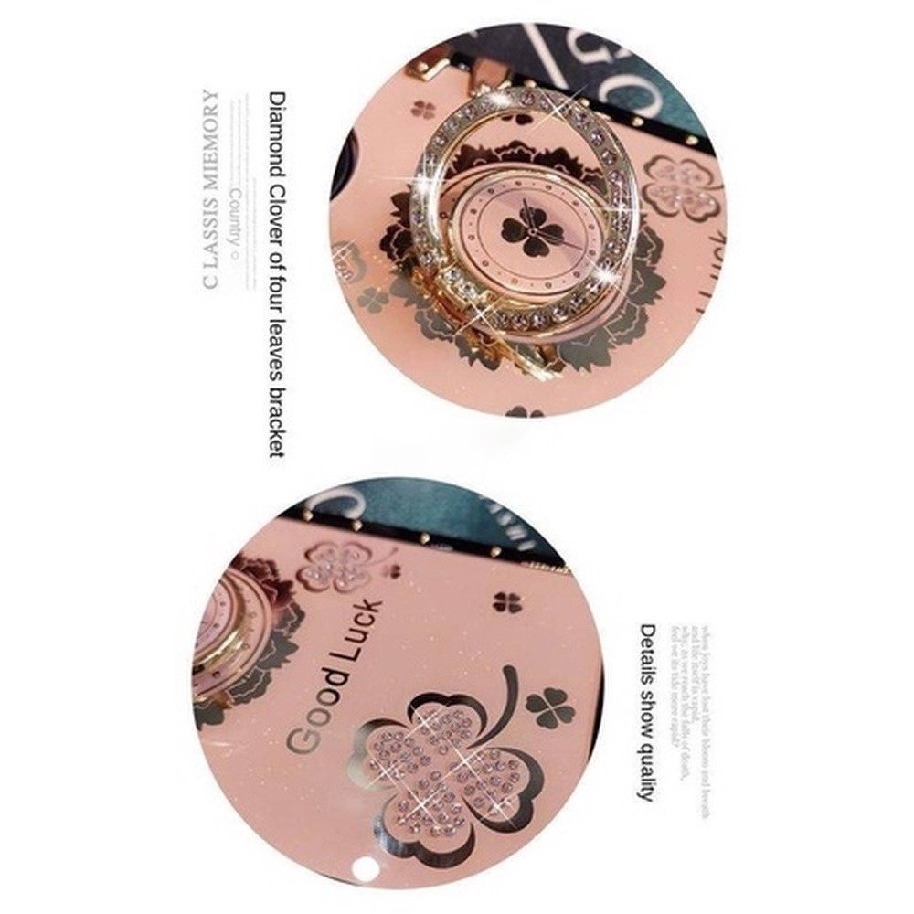 Ốp Điện Thoại Hình Vuông Họa Tiết Hoa Đính Đá Sang Trọng Kèm Giá Đỡ Cho Samsung Galaxy A34 5G A54 A13 4G A14 LTE