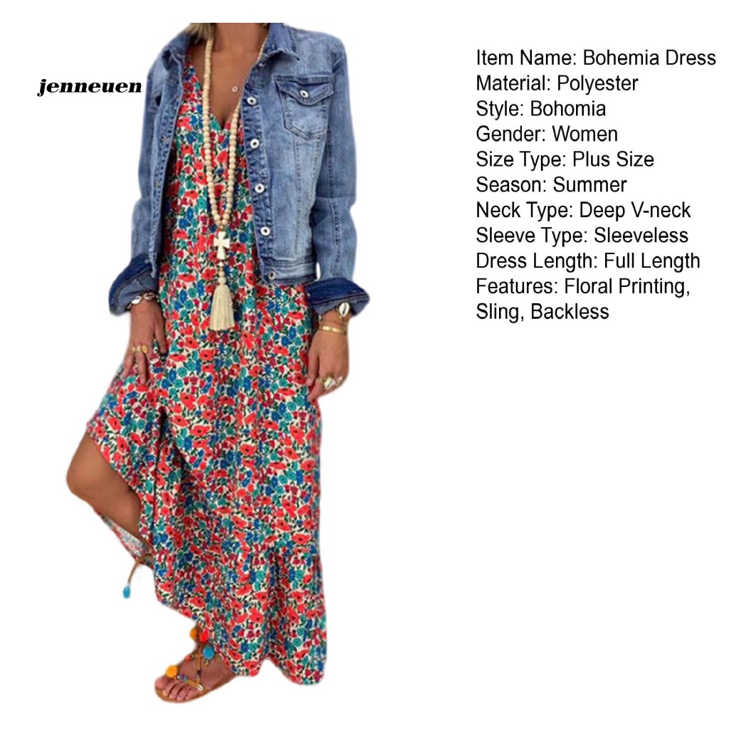 Jen Bohemia Váy Không Tay