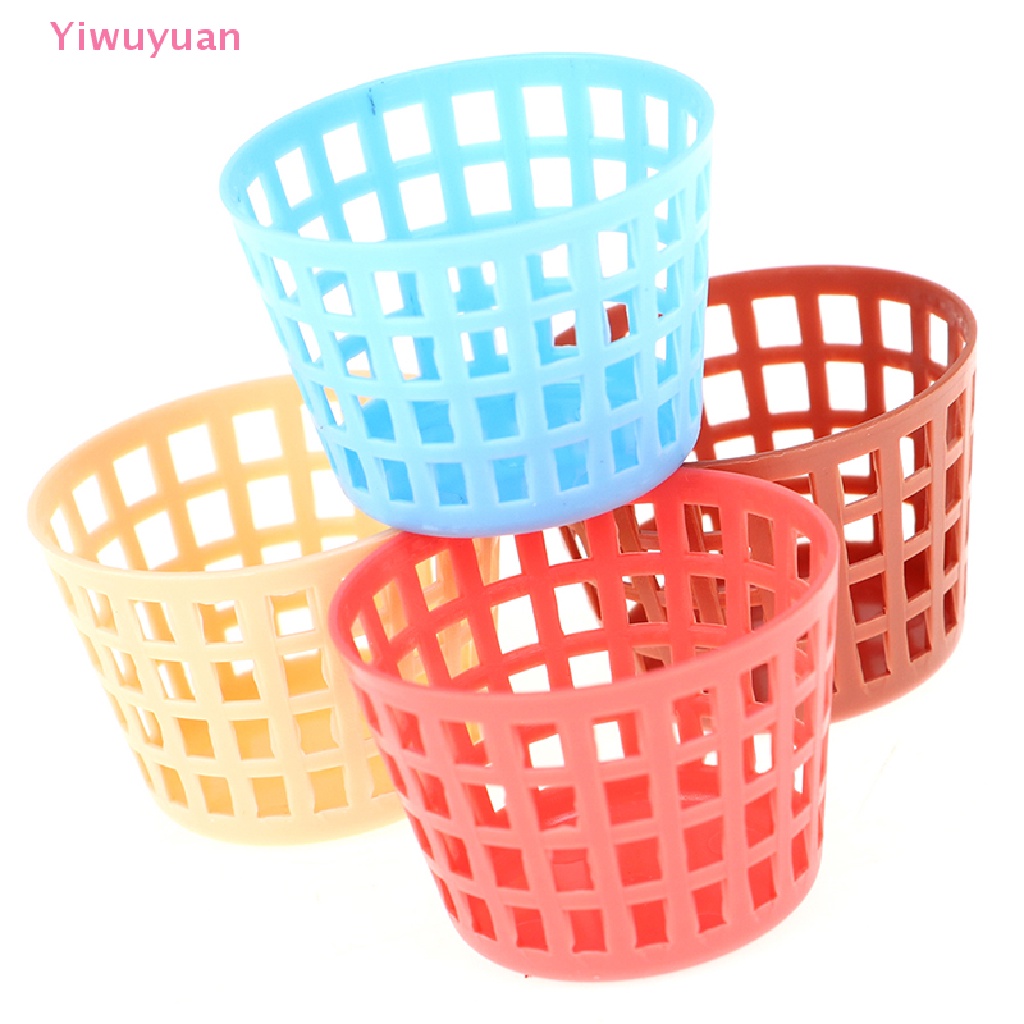 Bộ 5 Giỏ Kim Loại Mini Đựng Đồ Trang Trí Nhà Búp Bê 1 / 12 Mới