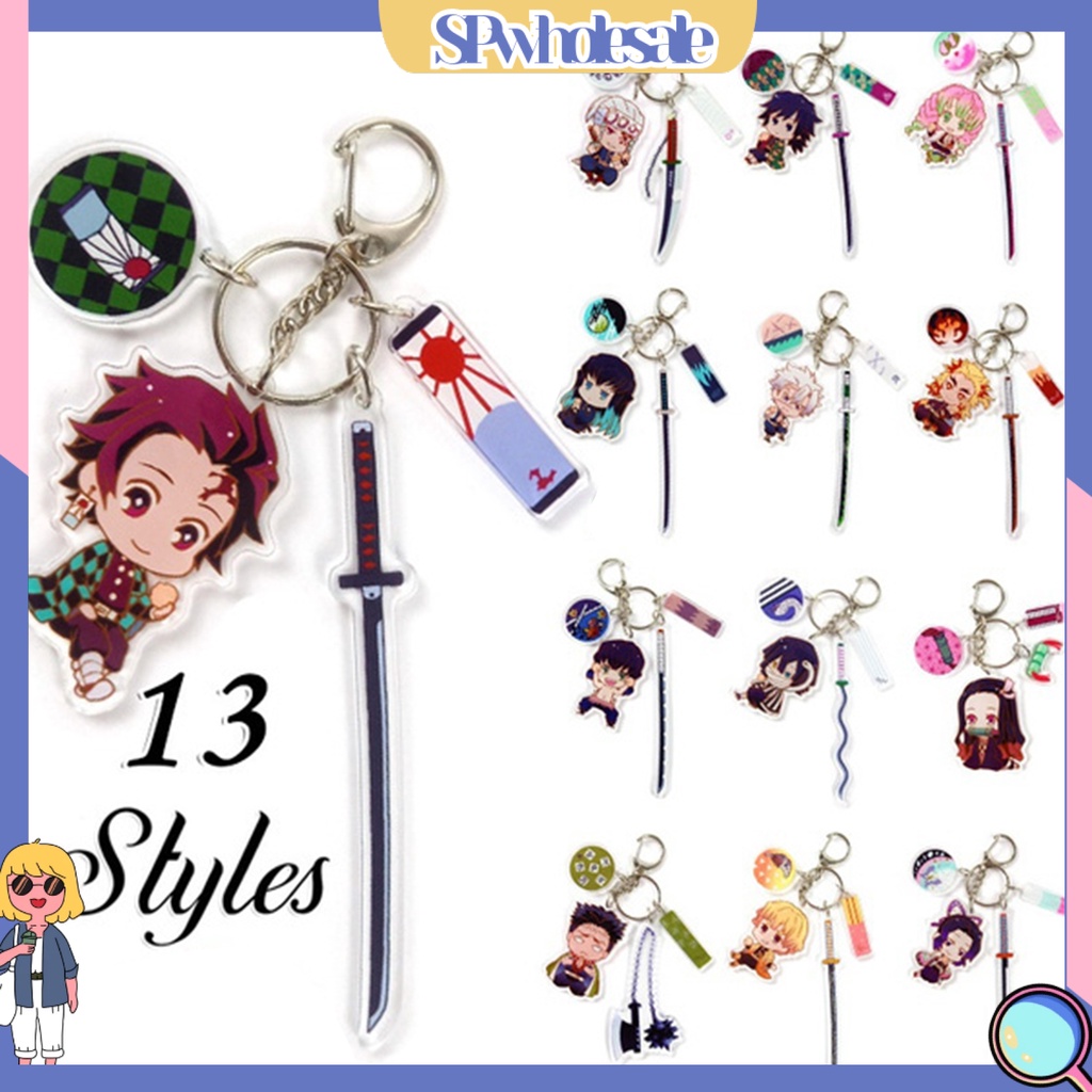 <SPwholesale> Mô Hình Nhân Vật Hoạt Hình Demon Slayer Bằng Acrylic