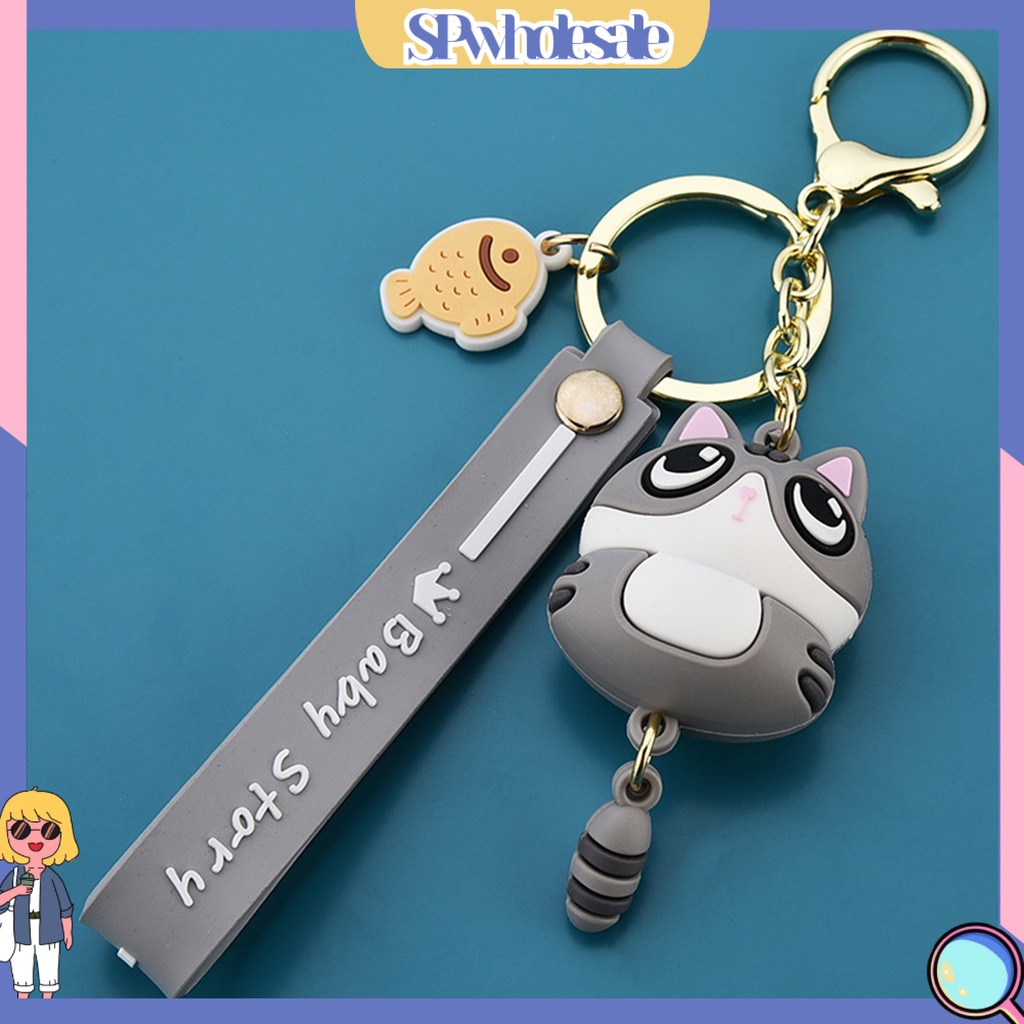 <SPwholesale> Móc Khóa Hình Chú Mèo Hoạt Hình Đáng Yêu