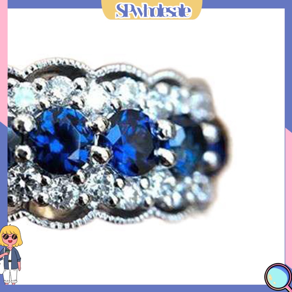 <SPwholesale> Nhẫn Đính Hôn Hợp Kim Cứng Chống Mòn Thời Trang Quà Tặng Cho Nữ