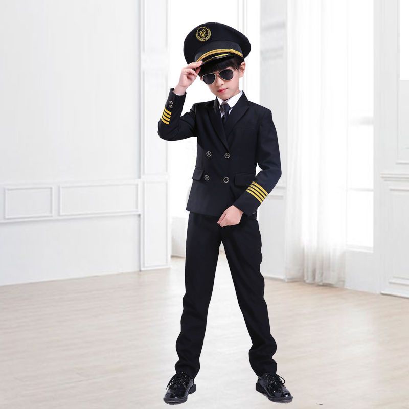 Hàng Có Sẵn Miễn Phí Vận Chuyển Bộ Đồ Đồng Phục Đội Trưởng Stewardess Phù Hợp Với Nam Nữ Phục Vụ Phi Công Trung Quốc Máy Bay Hàng Không Tốc Độ Cao