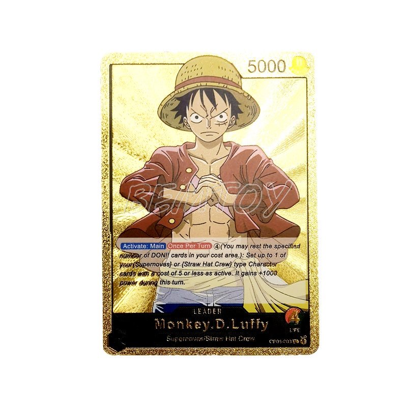 Hộp 55 Thẻ Trò Chơi One Piece Bằng Kim Loại