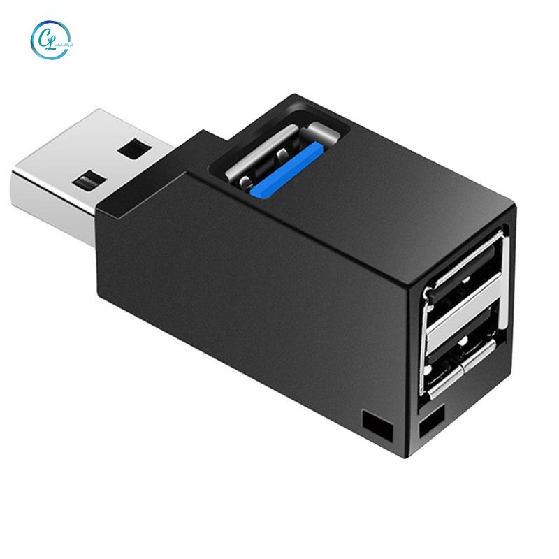 Set 2 Bộ Chia 3 Cổng USB 3.0 2.0 Tốc Độ Cao Cho PC Laptop