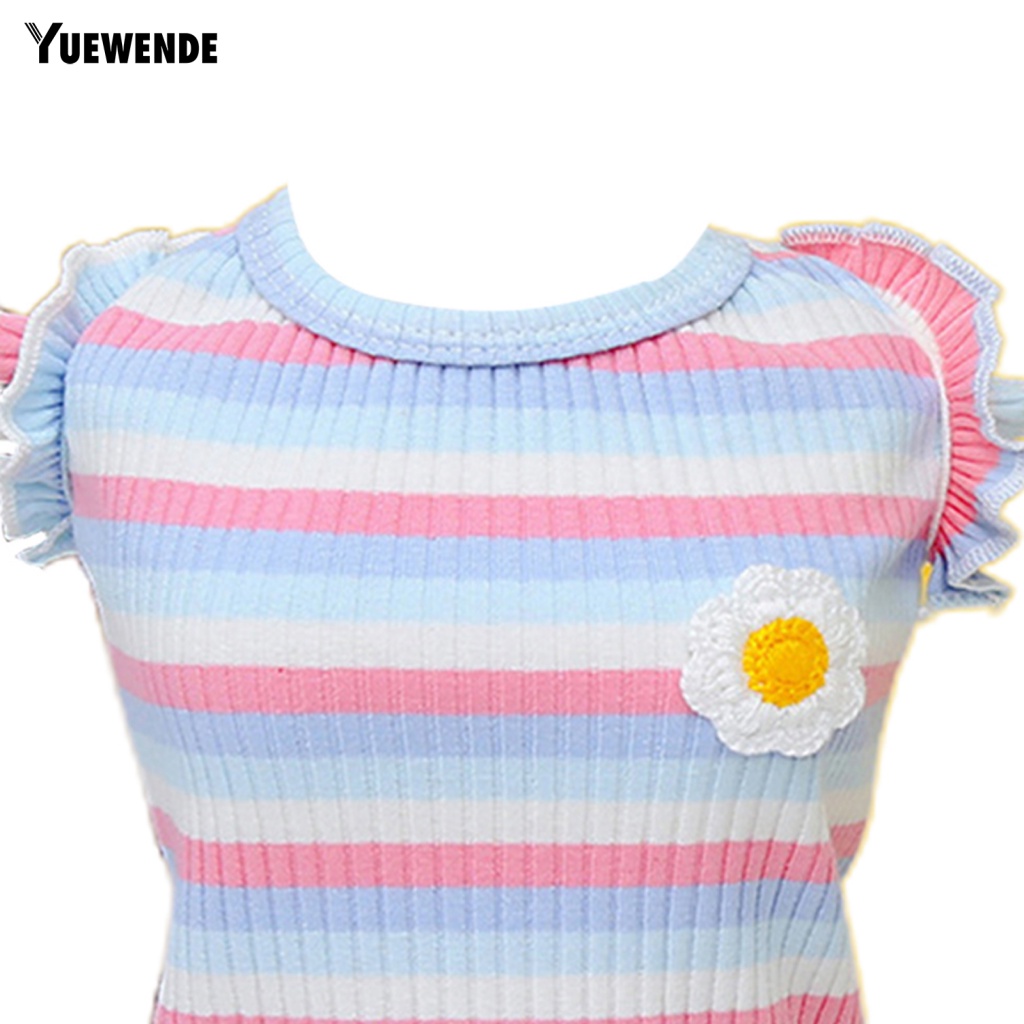 Yue.z Đầm Sát Nách Kẻ Sọc Thoáng Khí Mặc Hàng Ngày Cho Thú Cưng Edge