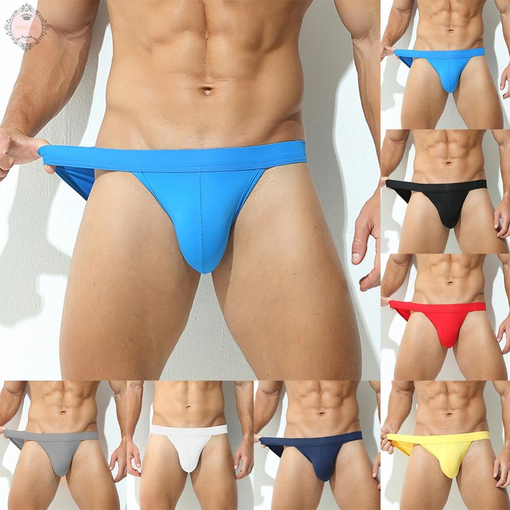 Mens Underwear U Convex Underpants Breathable Bulge Pouch Classic Ice Silk