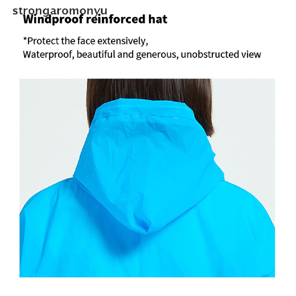 Áo Mưa Dày Dặn Chống Thấm Nước Có Mũ Trùm Tiện Dụng Cho Nam Và Nữ