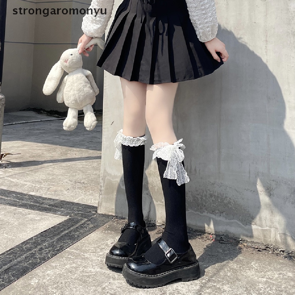 Quần Tất Phối Ren Co Giãn Phong Cách Lolita Nhật Bản