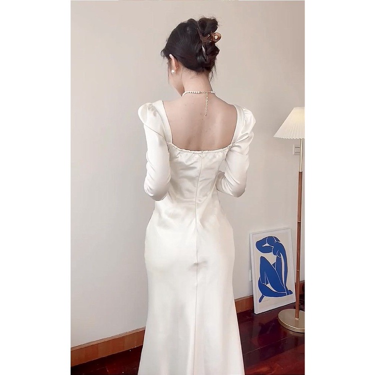 Đầm Dáng Dài plus Size Phong Cách Pháp Thời Trang Mùa Xuân Cho Nữ