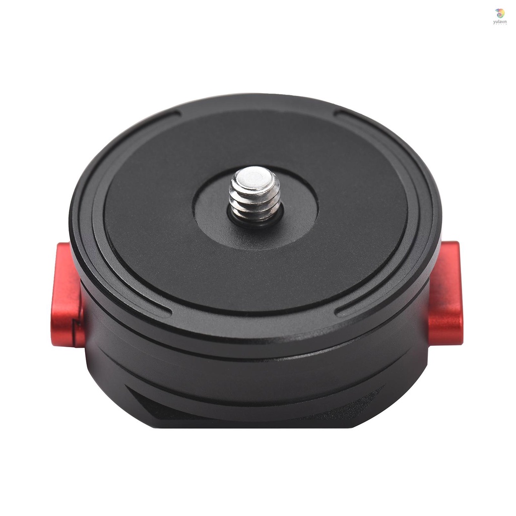 Tấm Tháo Lắp Nhanh Hình Tròn Bằng Hợp Kim Nhôm Với Ốc Vít 1 / 4 Inch Cho Chân Máy Ảnh DSLR