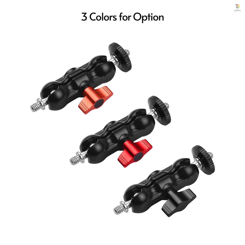 ANDOER Cánh Tay Ma Sát Cách Điện Tiêu Chuẩn Hai Đầu Ốc Vít 1 / 4-inch Cho Màn Hình Máy Ảnh Đèn LED / Micro