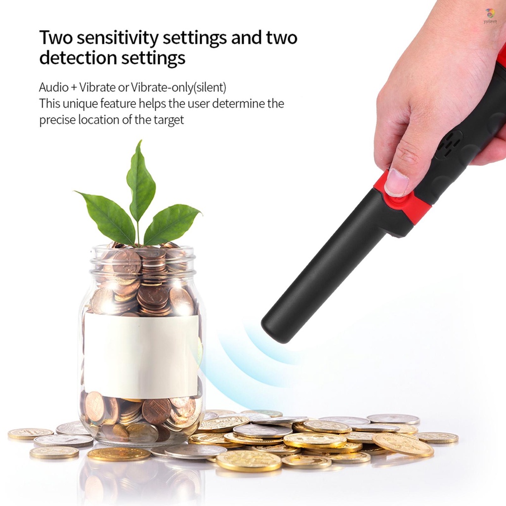 Máy Dò Kim Loại Cầm Tay Chống Thấm Nước Nhỏ Gọn Kèm Túi Đựng Tiện Lợi