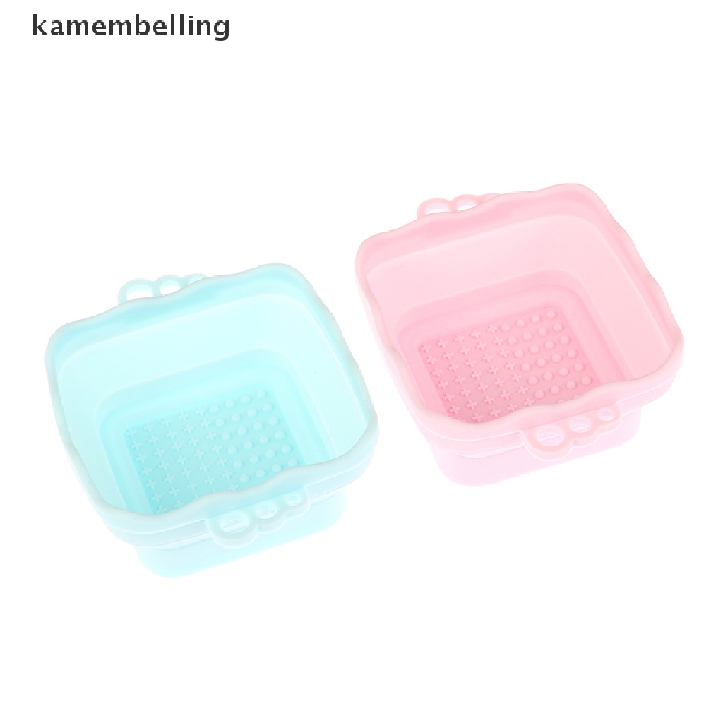 Kamembelling Miếng Silicone Vệ Sinh Cọ Trang Điểm Gấp Gọn Tiện Lợi
