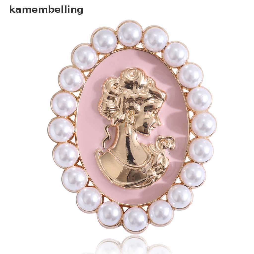 Ghim Cài Áo Đính Ngọc Trai Hình Oval Thời Trang Cho Nữ