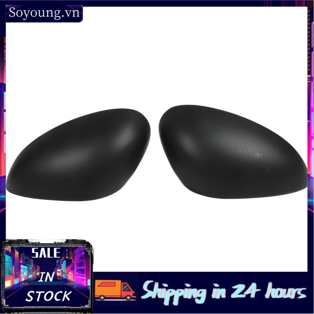 Soyoung Exterior Mirror Cover Protector  Rearview Decoration Impact Proof Crack Durable Easy Installation Matte Black for Car