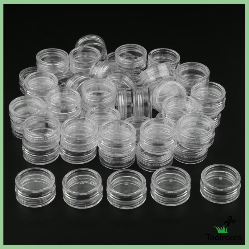 Set 50 Hộp Rỗng Nhỏ Đựng Mẫu Thử Mỹ Phẩm Có Nắp Đậy - 2g