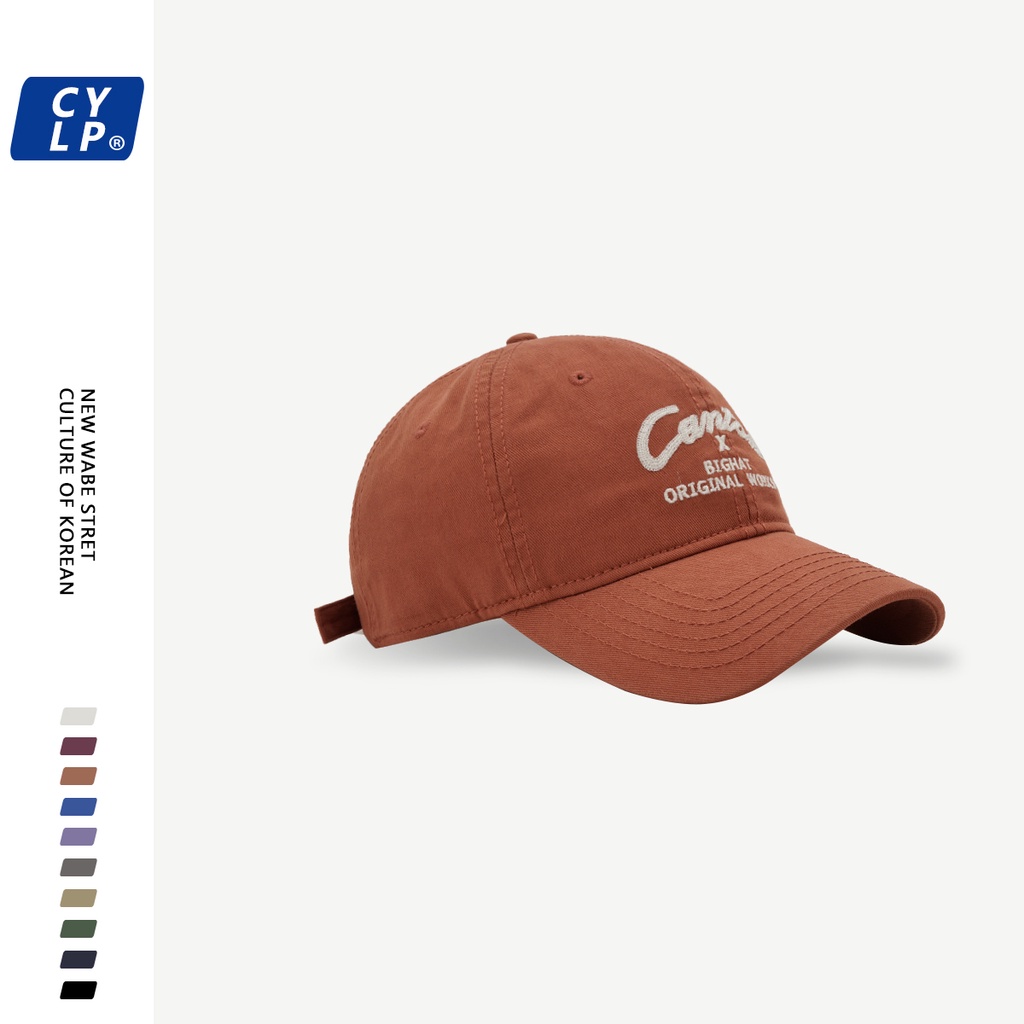 Mũ Lưỡi Trai Thêu Chữ Phong Cách Đường Phố Hàn Quốc Thời Trang