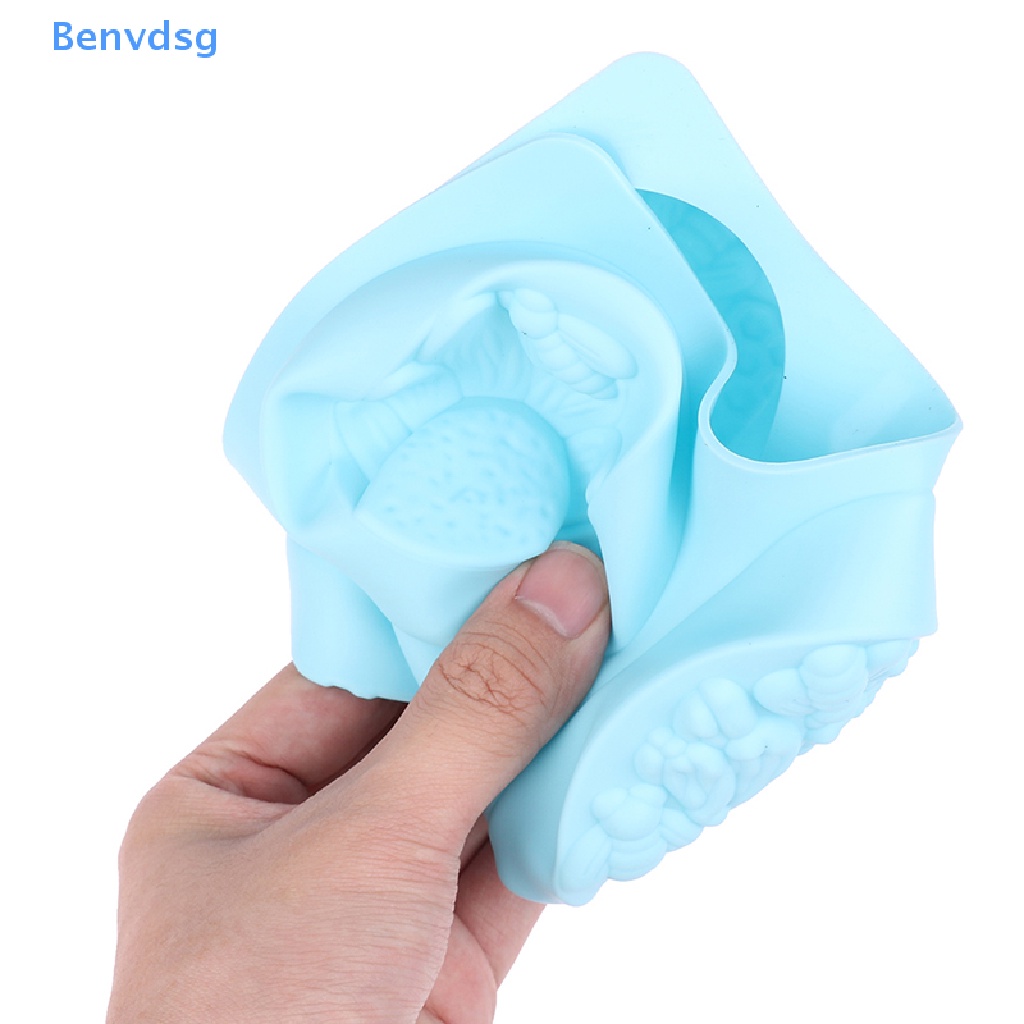 1 Khuôn Làm Bánh / Xà Phòng Handmade 6 Ô Hình Oval Bằng Silicone