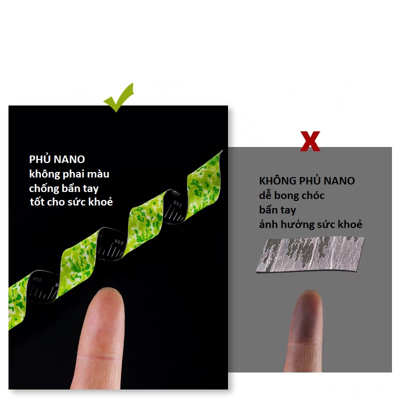 Chì Lá Câu Đài Tàng Hình Chia Vạch phủ nano không độc hại - Đồ Câu DHS