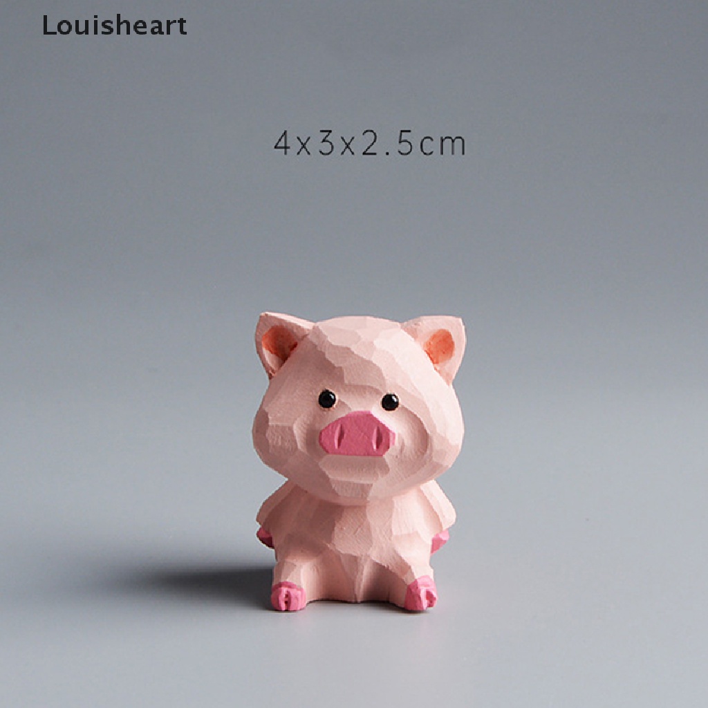 Louisheart Móc Khóa Hình Chú Heo Nhỏ Chạm Khắc Thủ Công Tinh Xảo Sáng Tạo Để Bàn Trang Trí Ba Lô / Móc Khóa