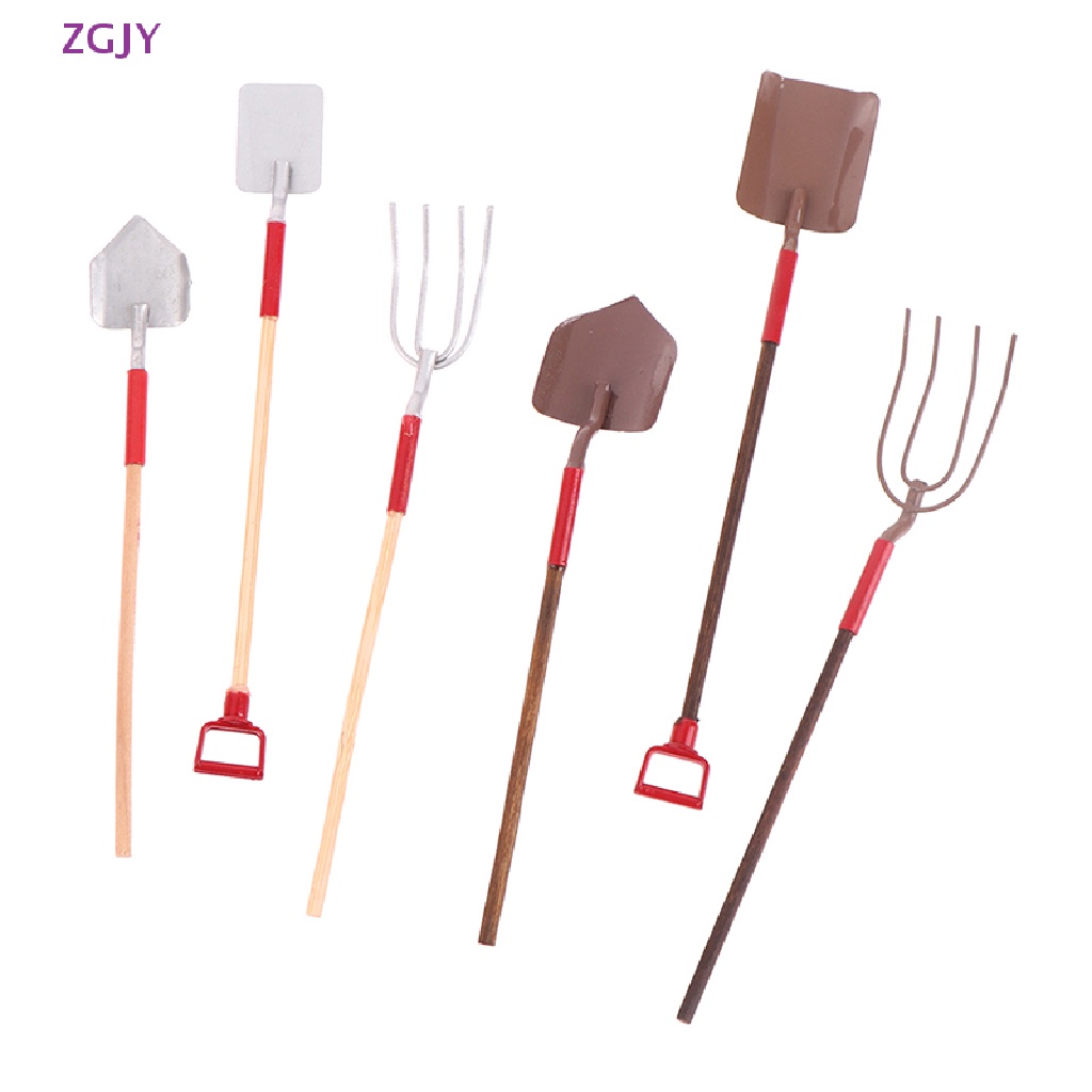 Set 3 Xẻng Làm Vườn Thu Nhỏ 1: 12 Trang Trí Nhà Búp Bê / Nông Trại Mới