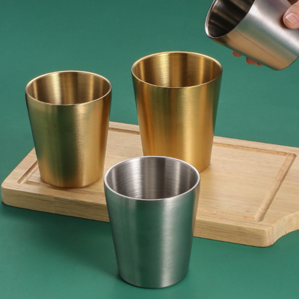 Cốc Uống Bia / Cà Phê Bằng Thép Không Gỉ Hai Lớp Dùng Khi Đi Cắm Trại Ngoài Trời