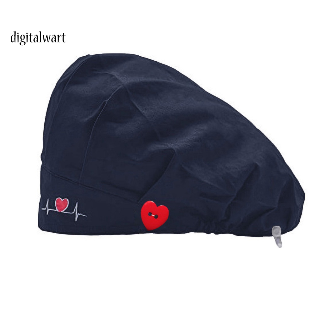 Kỹ Thuật Số| Mũ Lưỡi Trai Thêu Họa Tiết Chấm Bi Phối Nút Có Thể Điều Chỉnh Cho Người Làm Đẹp Beautician