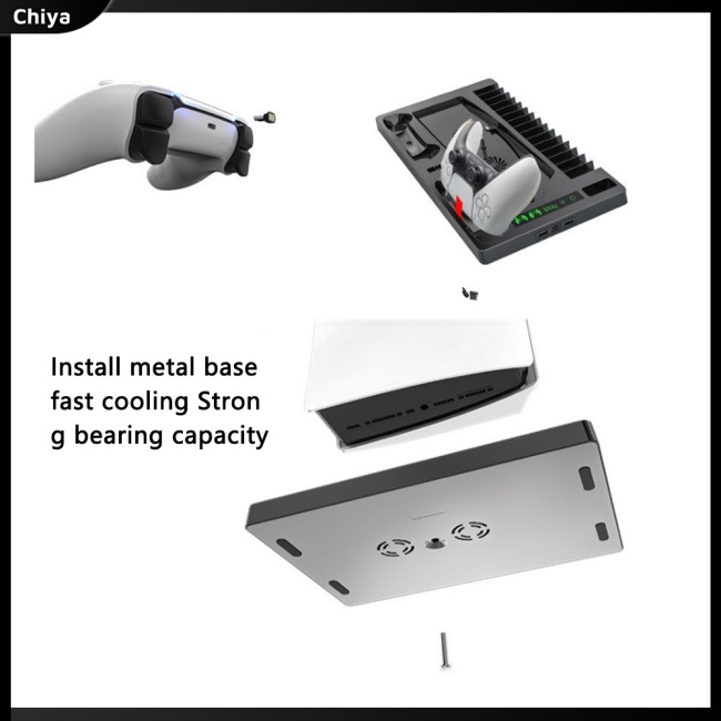 Đế Tản Nhiệt Đa Năng Kèm Đĩa Sạc Chuyên Dụng Cho Tay Cầm Chơi Game Ps5