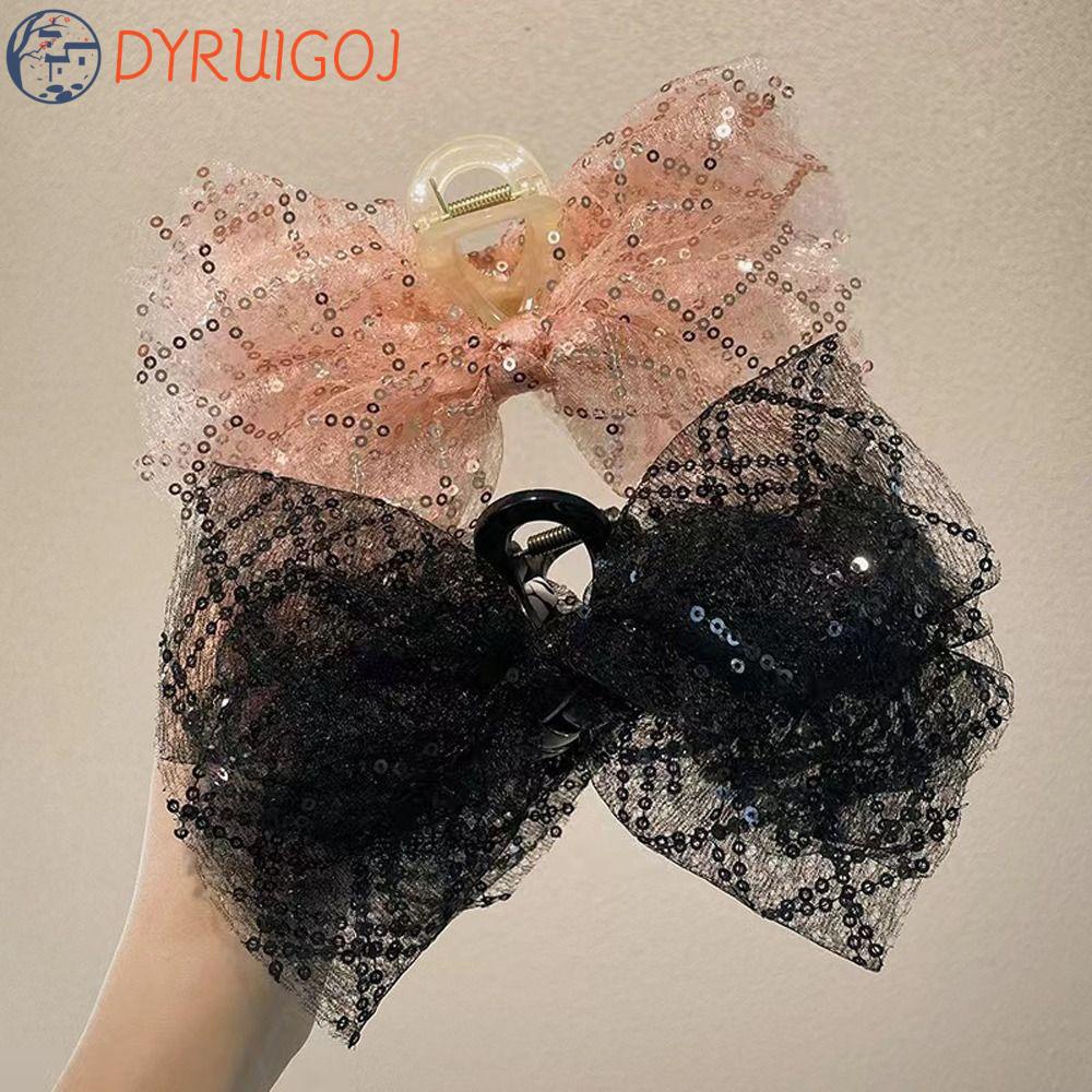 Kẹp Tóc Nơ Lưới Cỡ Lớn Thời Trang Hàn Quốc