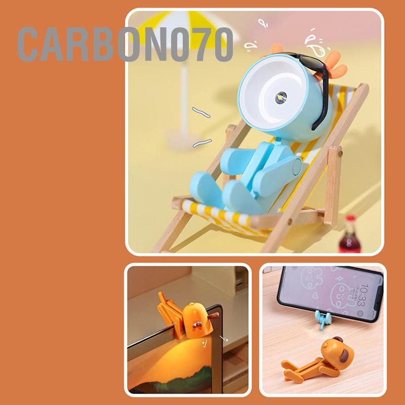 Carbon070 Mini Thú Cưng Dễ Thương Đèn Ngủ Kawaii LED Để Bàn Ins Nhỏ Giá Đỡ Điện Thoại Trang Trí Nội Thất Bài Viết